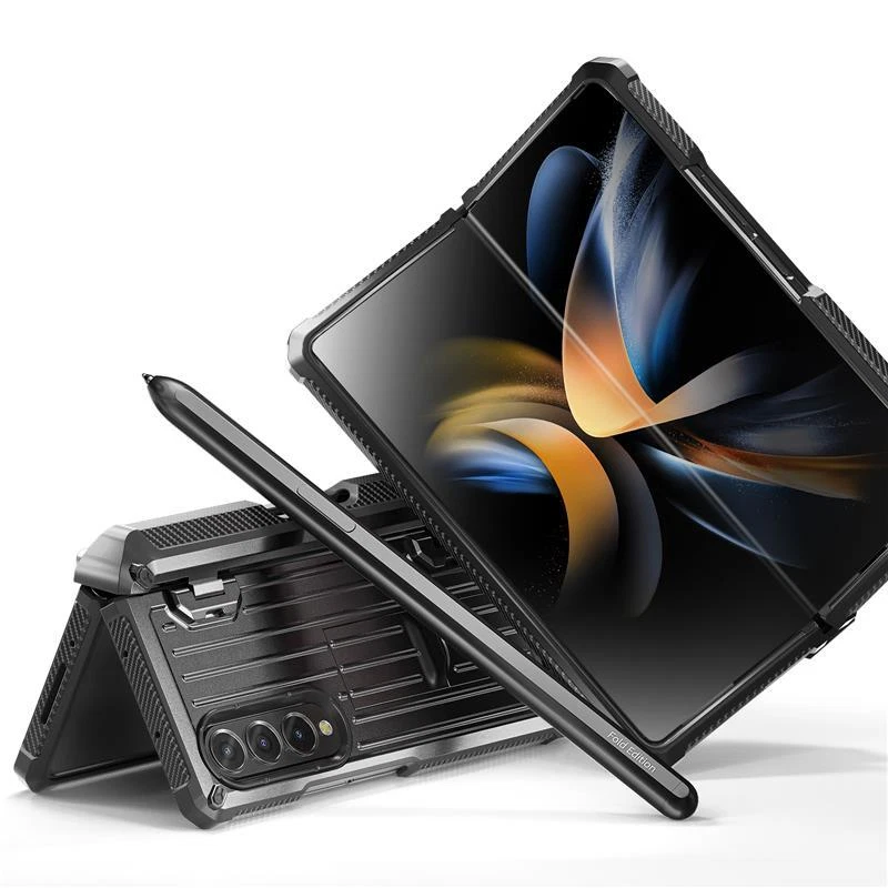 Stand Case For Samsung Galaxy Z Fold 5 4 3 Cover Shockproof Folding Protective - Image 3 of 4