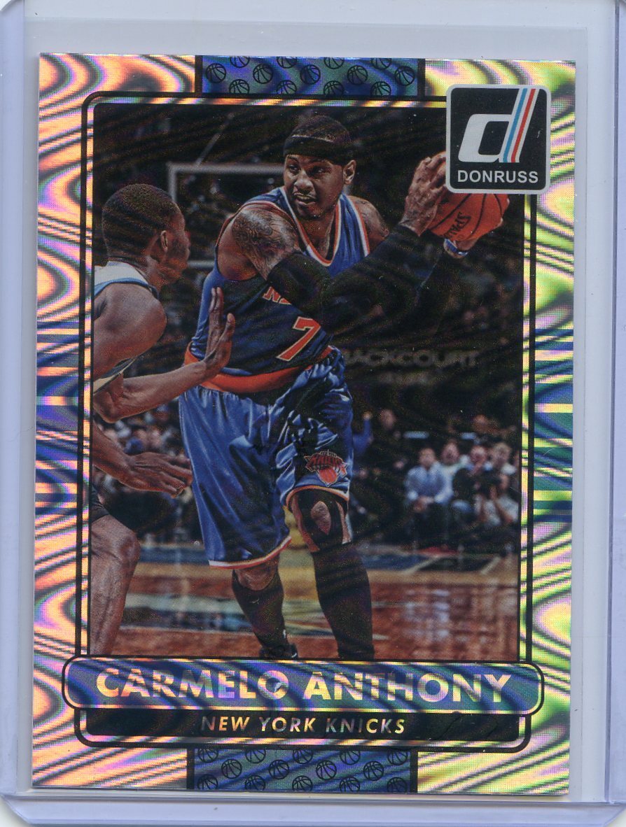 2014-15 PANINI DONRUSS SWIRLORAMA PARALLEL KNICKS CARMELO ANTHONY NO. 51