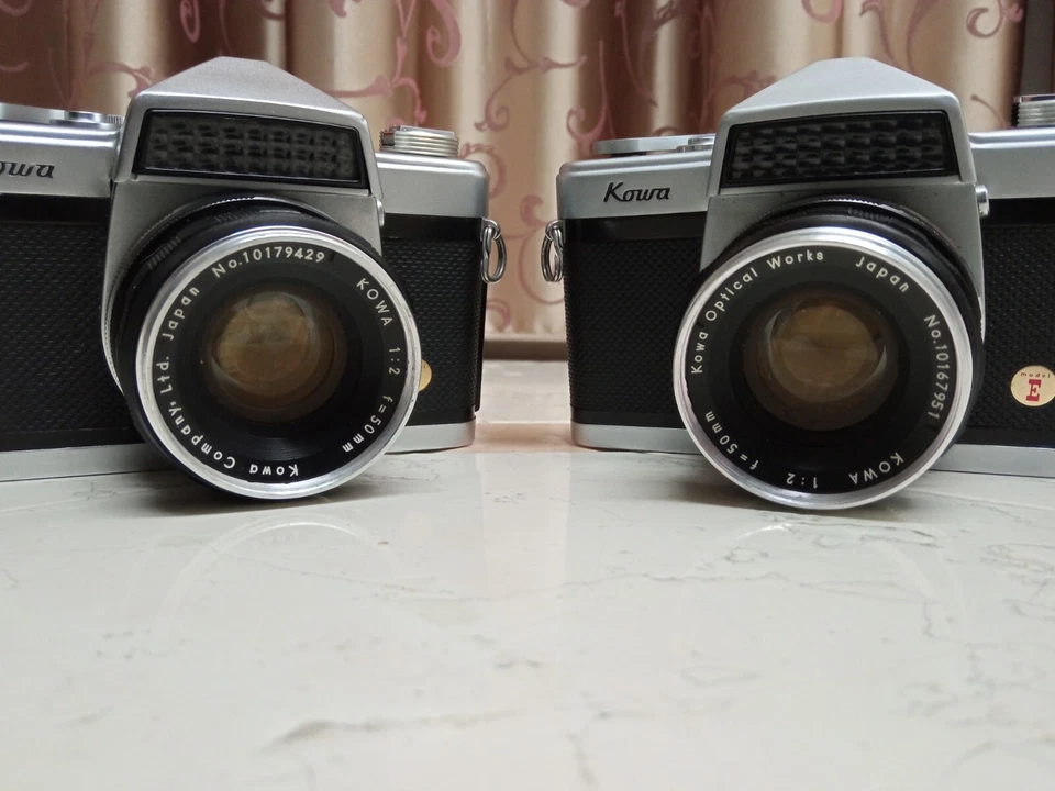 Lotto 2 fotocamere Kowa con obiettivo Kowa f/2 50mm ROTTE, PER RICAMBI - Imagen 3 de 4