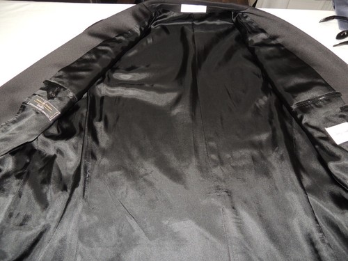 John W. Nordstrom Men's 100% Wool 2 Button Formal Black Tuxedo Jacket Coat 46XL - Picture 6 of 12