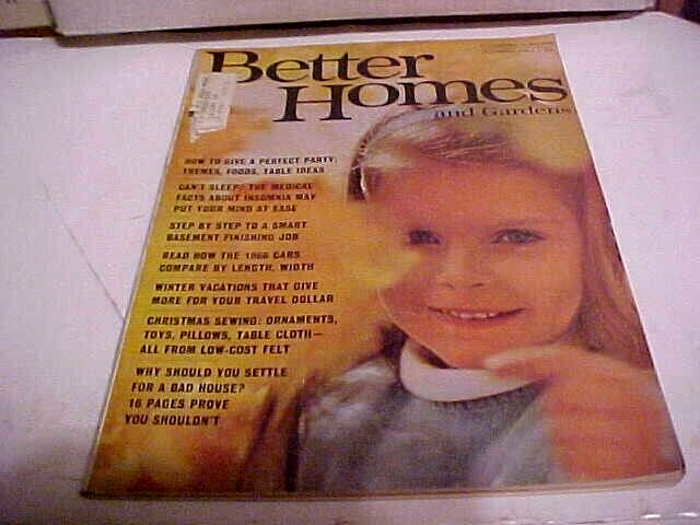 Better Homes and Gardens November 1965 - 1960s Styles and Vintage Ads