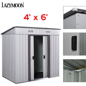 4' x 6' Backyard Garden Storage Shed Outdoo Utility Tool