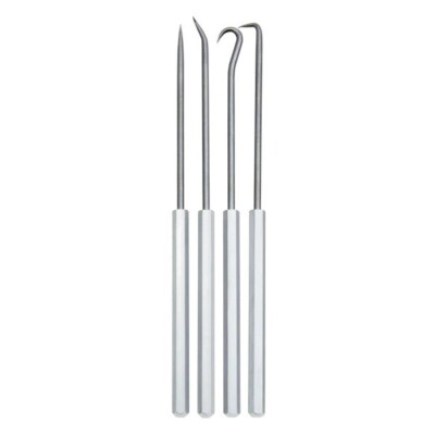 Ullman 4pc 6in Hook and Pick Set Straight 90 Degree Right Angle Complex USA PH-4