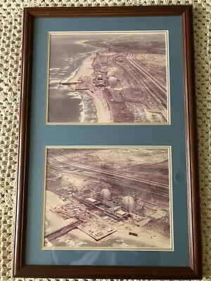 San Onofre Nuclear Plant Presentation Photos 14 x 11    Framed 30 1/2 x 20  RARE