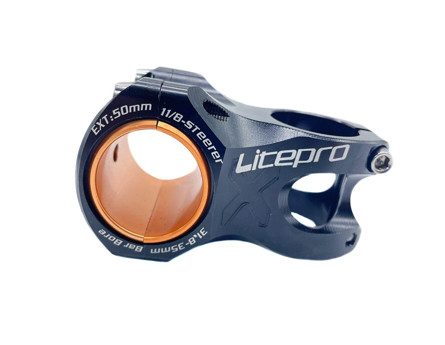 Litepro CNC Bicicleta de Montaña MTB Vástago de Bicicleta Ø28.6mm x 31.8mm - 35mm EXT 50mm Foto 3 de 4