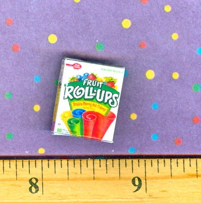 Dollhouse MINIATURE Size Fruit Roll Ups Box