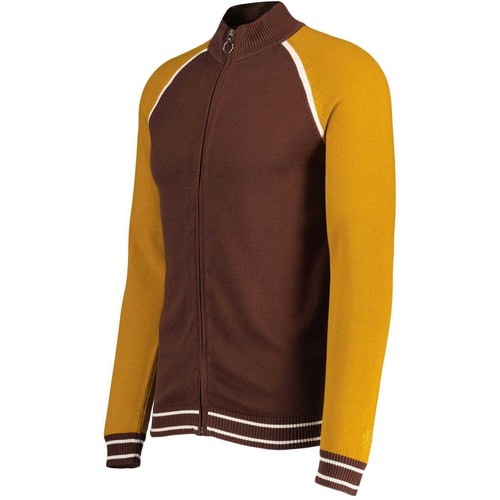NEW MADCAP MENS RETRO 70s 80s 90s MOD KNITTED TRACK TOP CARDIGAN Fuller MC1095 - Picture 5 of 16