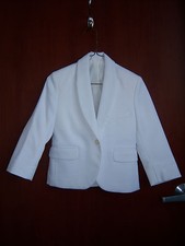 White Dinner Jacket - Gerard - 1 Button, Shawl Lapel - boys sizes 3 thru 16