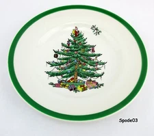 Vtg Spode England Christmas Tree Replacement Bread & Butter Plate Exc Cond S03