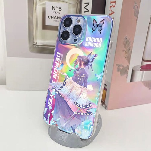 Demon Slayer Anime Für iPhone 11 12 13 14 15 Laser Case Hülle Schutzhülle TPU - Picture 6 of 6