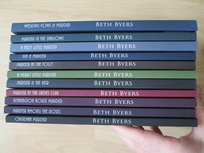 VIOLET CARLYLE MYSTERIES LOT 11~Beth Byers~WEDDING VOWS~JAZZY~SHALLOWS~OBSIDIAN~