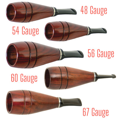 Lucienne 48, 54, 56, 60, 67 Size Gauge Wooden Cigar Holder 9mm Charcoal Filter