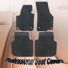 For 2012-2019 Volkswagen Passat 1st 2nd Row Floor Mats Carpet Waterproof Black