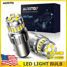 2pcs 1157 Led Tail Brake Stop Reverse Parking Turn Signal Light Bulb Super White