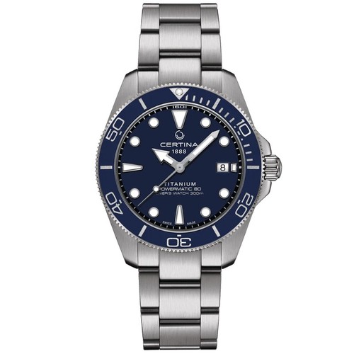 Certina DS Action Diver 40.5mm Blue Dial Men's Watch C0484074404100