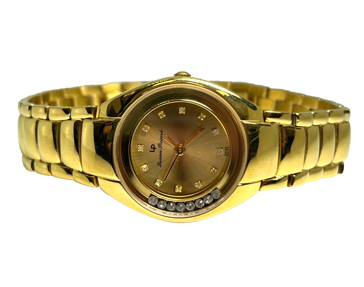 Lucien Piccard Gold Plated 27mm Quartz Watch 26371CH View 3