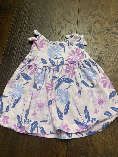 Girls Purple Flower Dress Size 3 Months By Carters #2 - 第 1/3 張圖片