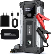 12V Car Jump Starter 5000A Booster Jumper Power Bank Battery Charge LCD Display