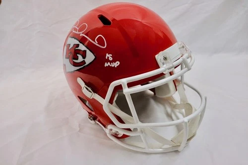 PATRICK MAHOMES Signed Chiefs Riddell Replica Helmet 18 MVP JSA Auth