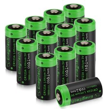 Enegitech CR123A 3V Lithium Battery, 123 Lithium Batteries 3 Volt 1600mAh for...