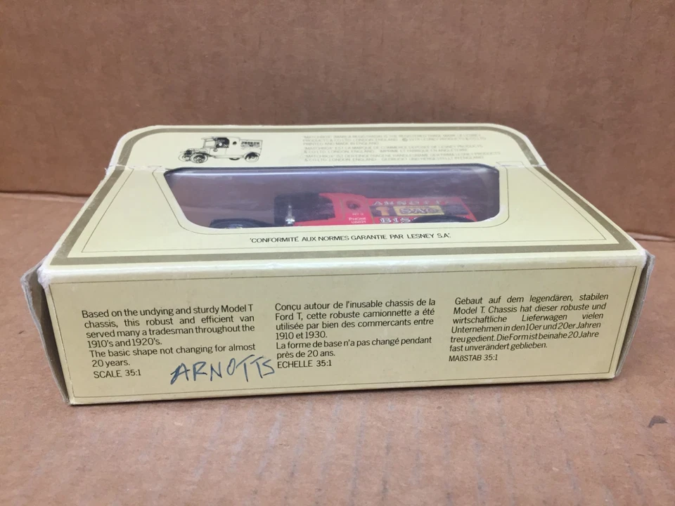 MATCHBOX MODELS OF YESTERYEAR Y-12 1912 FORD MODEL T ARNOTT'S BISCUITS - Image 4 of 4