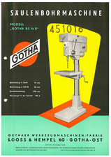 digitale Bedienungsanleitung als PDF: S&auml;ulenbohrmaschine WMW Gotha BS16