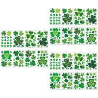 24 Blatt St. Patrick's Day Fensteraufkleber Mit Kleeblatt, Statischer Aufkleber