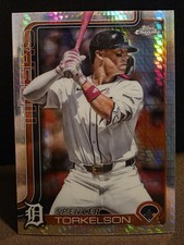 Spencer Torkelson 2025 Topps Chrome Update Prism Refractor #USC27 Detroit Tigers