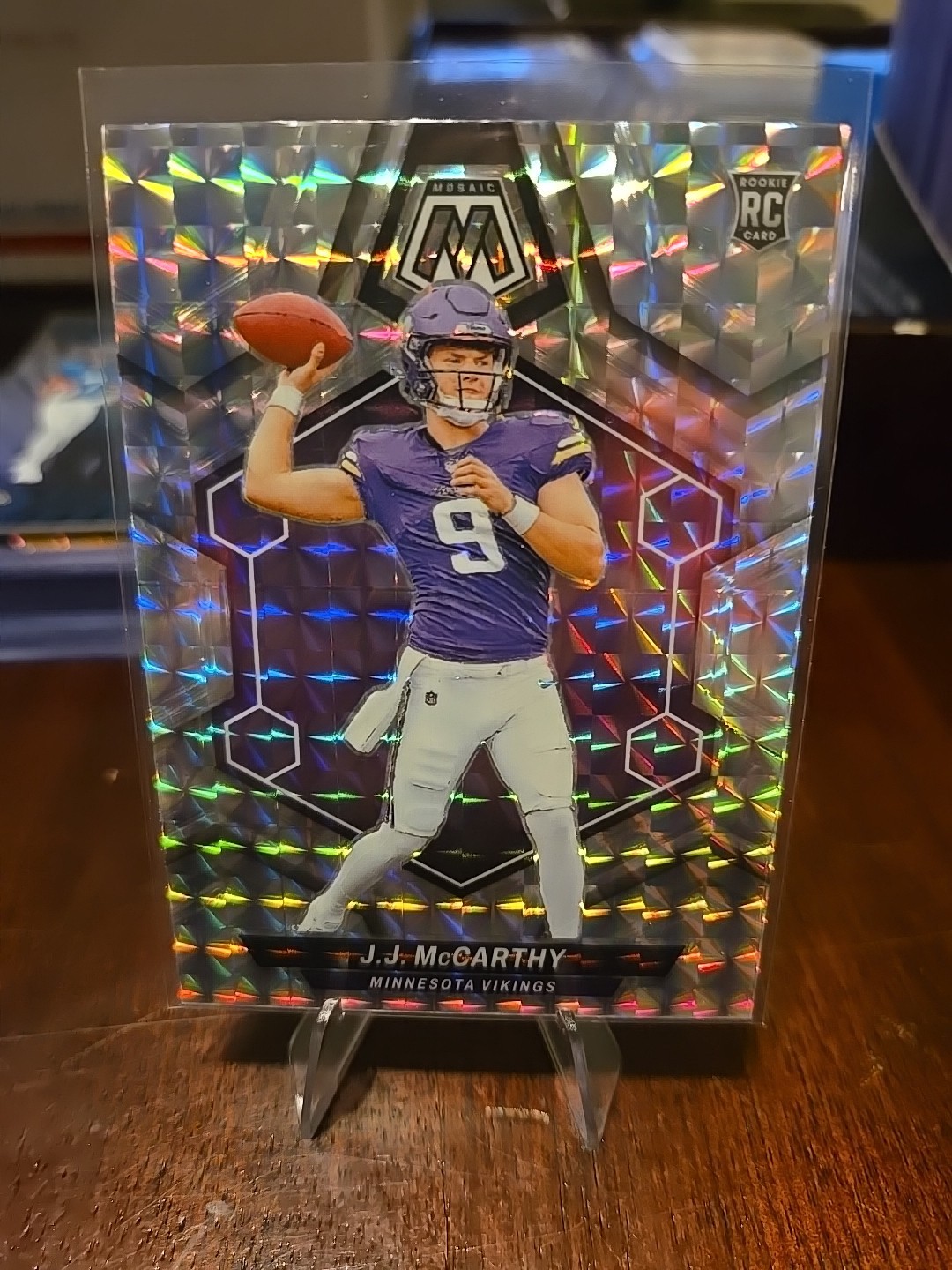 2024 Panini Mosaic - Rookies J.J. McCarthy #310 Mosaic Prizm (RC)