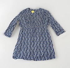 Anthropologie Maeve Galen Dress Womens S Blue Geometric  Cottage Coastal Cowgirl
