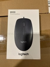 Logitech B100 Optical Full-Size Corded Business Mouse New-lot of 130x