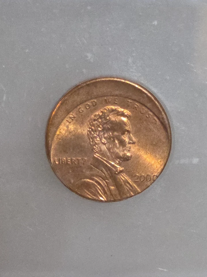 2000 ICG - MS64 RD (OFF CENTER) Full Date. "THE PERFECT ERROR". Lincoln Cent. - Image 3 of 4