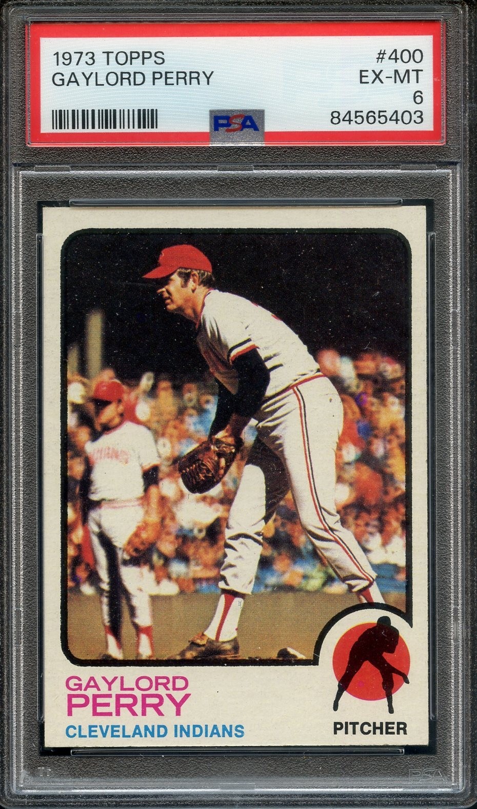 1973 Topps #400 Gaylord Perry PSA 6 HOF Cleveland Indians 5403