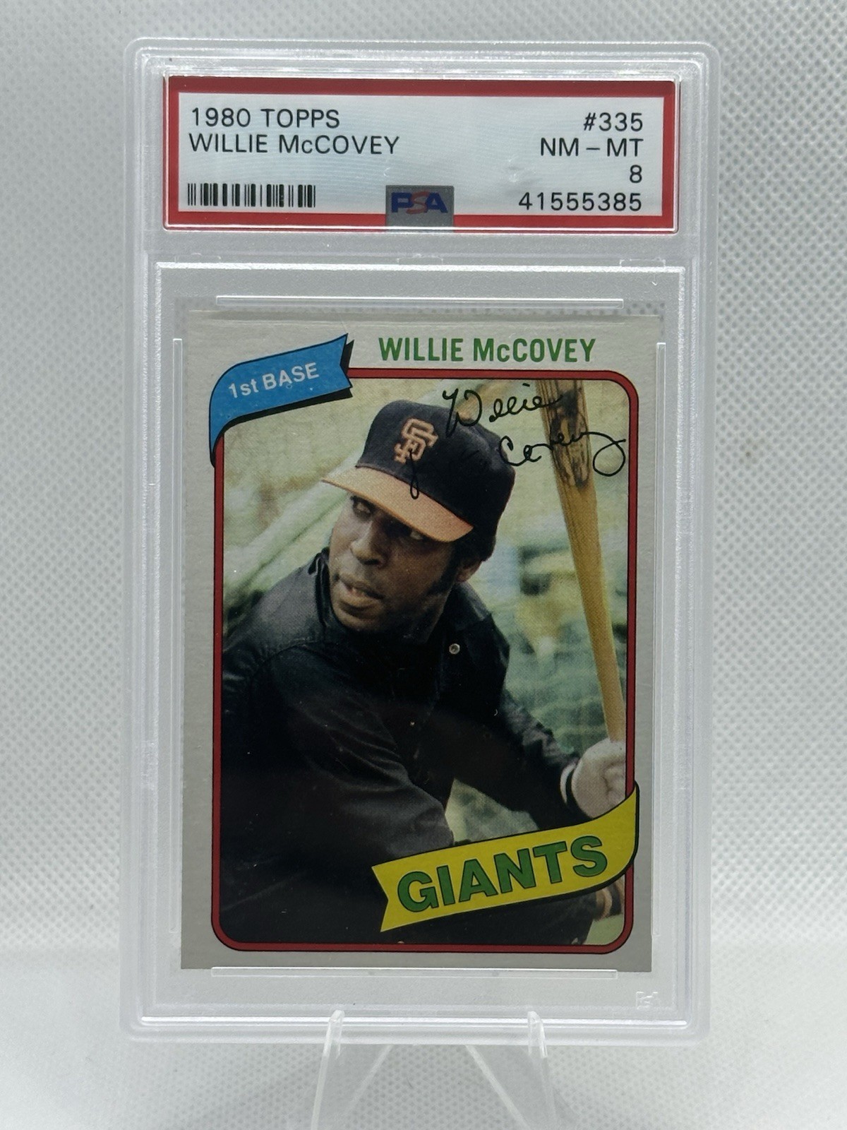 1980 Willie Mccovey #335 Topps PSA 8 San Francisco Giants