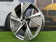4X22" 5X112 Q7 Q8 E-Tron Style Grey Polished Wheels Fits For: Audi Q7 Q8 E-Tron