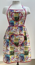 Apron Disney Princess retro vintage 1950s pinny heart pocket Designer Hmade Rare
