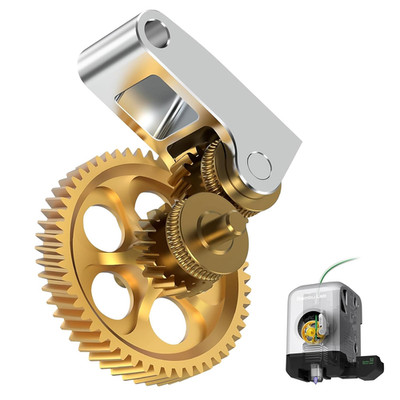 Premium Brass Extruder Gear for Bambu Lab P1P/P1S/X1C/X1E 3D Printers