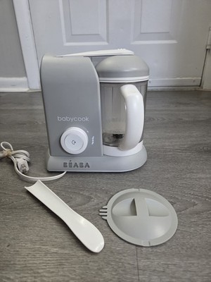 BEABA Babycook Solo 4 in 1 Baby Food Maker Cloud Grey Food Processor Box GUC