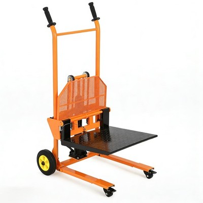 Garvee 450Lbs Manual Hydraulic Stacker Hand Lift Truck 1.5-36'' Lift Height New
