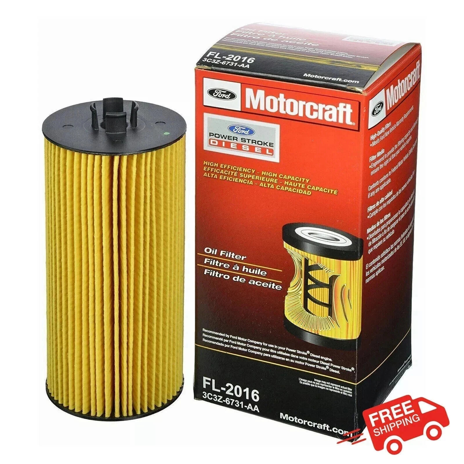 Filter Fl-2016 Powerstroke New For Ford 6.0l & 6.4l Diesel