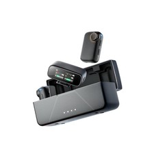 Wireless Lavalier Microphone 2 TX  1 RX  Charging Case , Intelligent Noise...