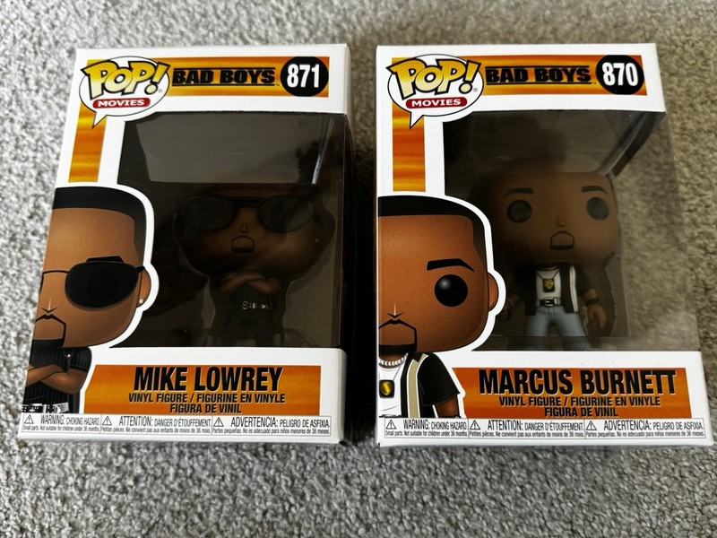 Funko Movies Bad Boys Marcus Burnett #870 & Mike Lowrey #871 NIB MINT GRAIL