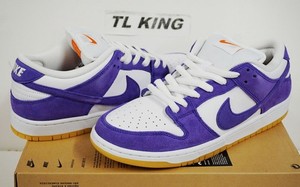 靴 28.5 NIKE SB DUNK LOW PRO Nike SB Dunk Low Pro Court Purple Black White Men's Shoes BQ6817
