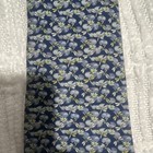 Salvatore Ferragamo Men’s Blue Floral Woven Silk Tie w/ Logo Accent — photo 4