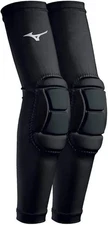 Mizuno Mzo 15" Padded Elbow Sleeves Volleyball Protection 1 Pair Size S/M Black