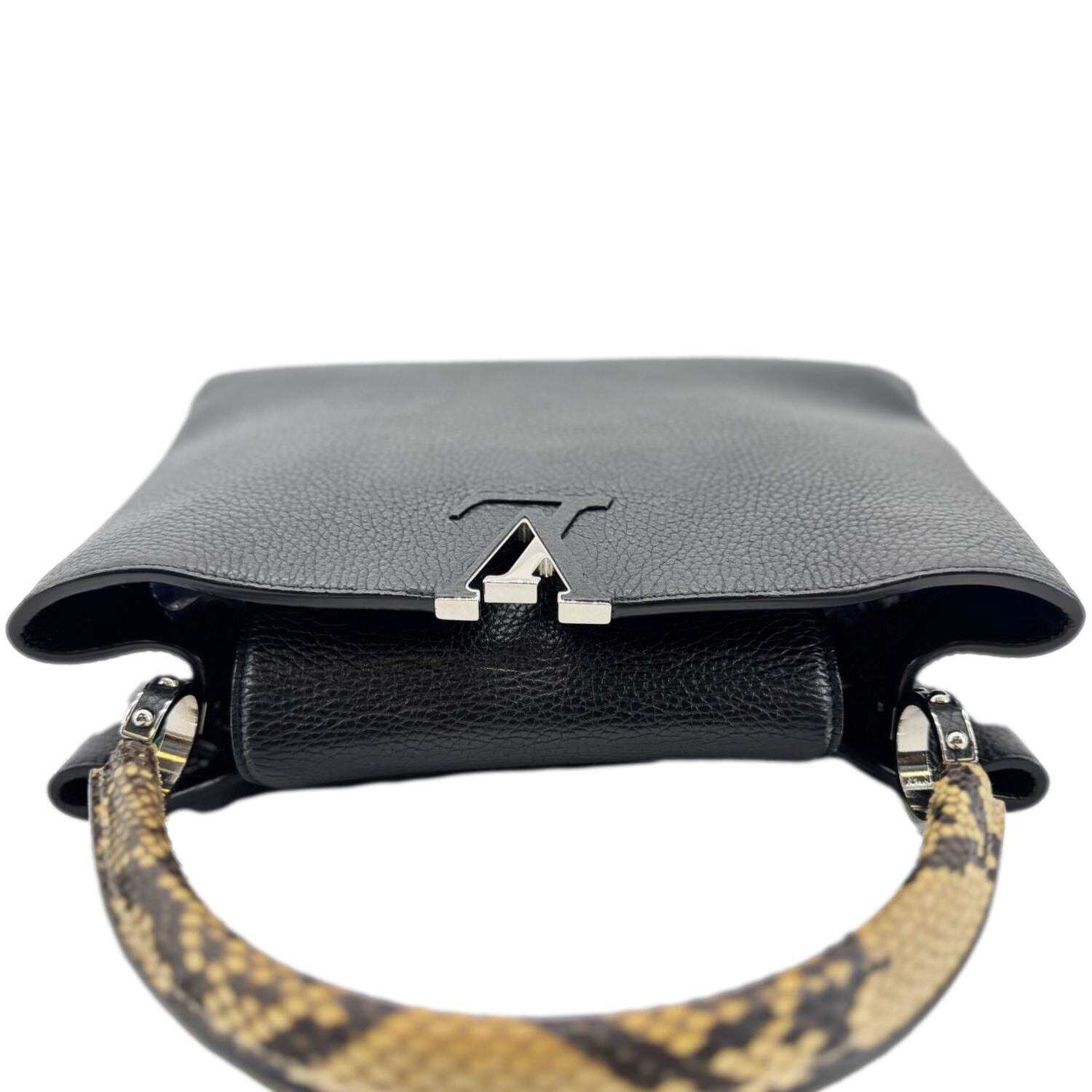 LOUIS VUITTON Capucines BB Python Handle Leather … - image 4