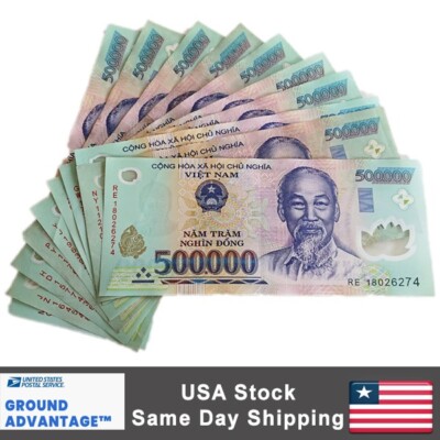 One Million Vietnam Dong Banknote Money Currency 1,000,000