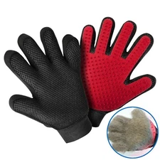 Pet Hair Brush Dog Cat Comb GLOVE Grooming Remover Mitt Fur Massage DeShedding