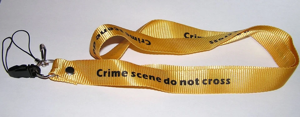 - - SANS MARQUE/GÉNÉRIQUE - NCIS Crime Scene Tour de cou porte cles et p.badge Tour de cou scene de crime