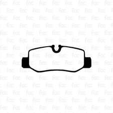 Brake Pads For Mercedes Benz Vito W447 Rear Axle Abtex PLU2337